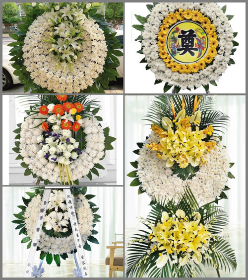 安徽池州市贵池区秋江街道同心村花圈速递